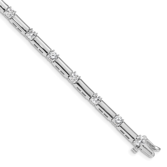 14k White Gold Bracelets Style X2177WAA - Classique Jewelry Inc.