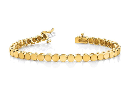 14k Gold Round Add-a-Diamond Bracelet with Multiple Stone Settings Available (Style X2302)