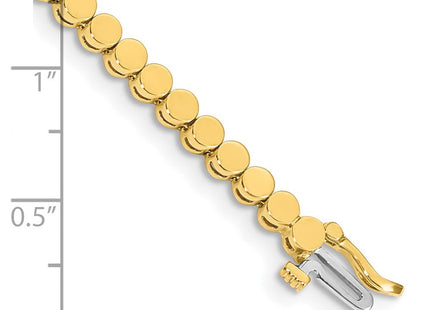 14k Gold Round Add-a-Diamond Bracelet with Multiple Stone Settings Available (Style X2302)
