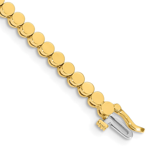 14K gold diamond bracelet