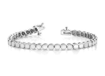 14k White Gold Bracelets Style X2302W - Classique Jewelry Inc.