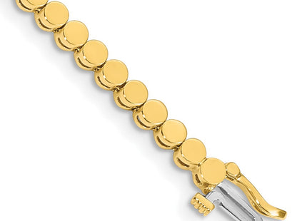 14k Gold Round Add-a-Diamond Bracelet with Multiple Stone Settings Available (Style X2302)