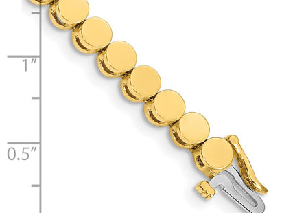 14k Gold Round Add-a-Diamond Bracelet with Multiple Stone Settings Available (Style X2308)