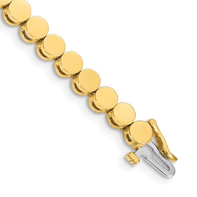 14K gold diamond bracelet