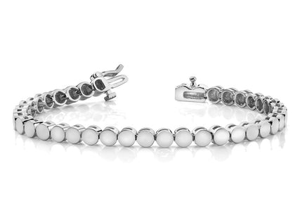 14k White Gold Bracelets Style X2308W - Classique Jewelry Inc.