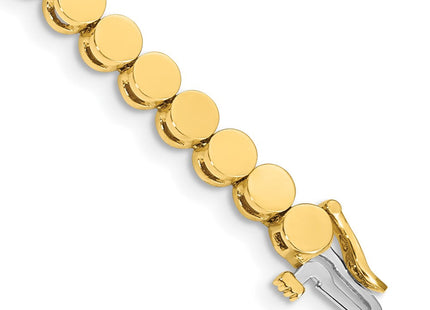 14k Gold Round Add-a-Diamond Bracelet with Multiple Stone Settings Available (Style X2308)