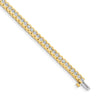 14k Complete 3.5 carat Round VS Diamond Half-Bezel Tennis Bracelet