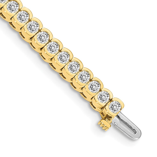 14k Yellow Gold Bracelets Style X2323VS - Classique Jewelry Inc.