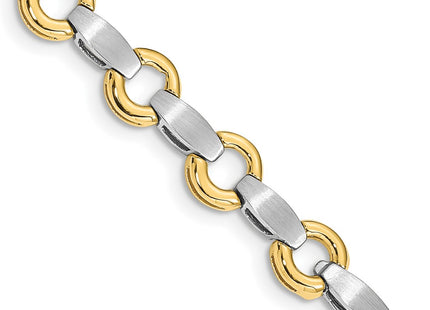 14k Two-tone Bracelets Style X2332 - Classique Jewelry Inc.