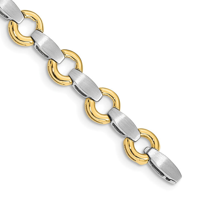 14k Two-tone Bracelets Style X2332 - Classique Jewelry Inc.