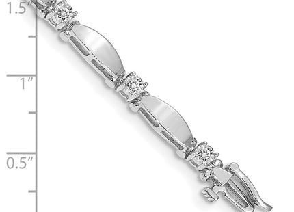 14k White Gold Bracelets Style X2361WAAA - Classique Jewelry Inc.