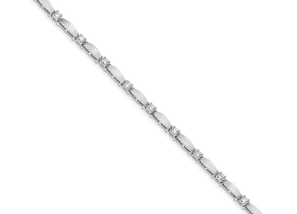 14k White Gold Bracelets Style X2362WAAA - Classique Jewelry Inc.
