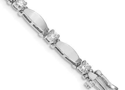 14k White Gold Bracelets Style X2362WVS - Classique Jewelry Inc.