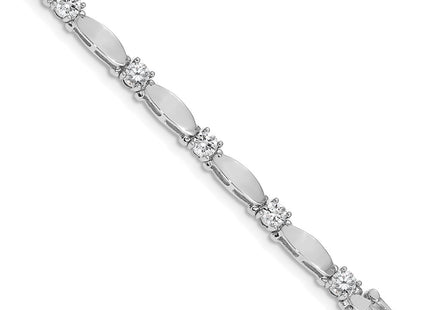14k White Gold Bracelets Style X2363WVS - Classique Jewelry Inc.