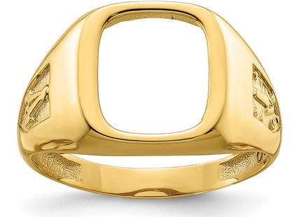 14k Yellow Gold Rings Style X24B - Classique Jewelry Inc.