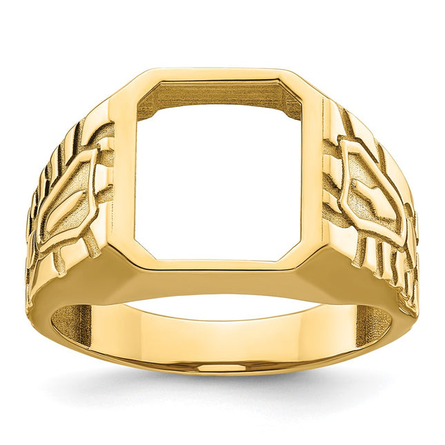 14k Yellow Gold Rings Style X27B - Classique Jewelry Inc.