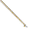 14k Complete 2.4 carat Round A Diamond 3-prong Tennis Bracelet