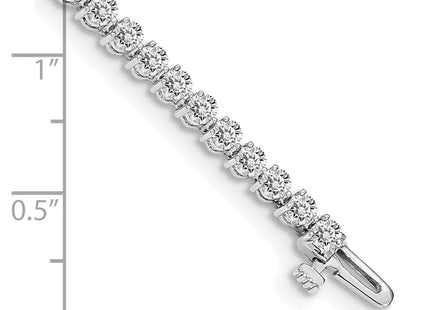 14k White Gold Bracelets Style X2837W - Classique Jewelry Inc.