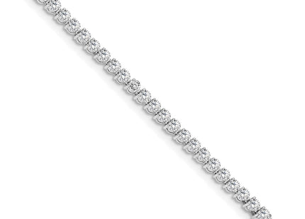 14k White Gold Bracelets Style X2837WA - Classique Jewelry Inc.