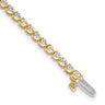14k Complete 3.3 carat Round AA Diamond 3-prong Tennis Bracelet