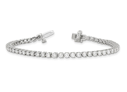 14k White Gold Bracelets Style X2838W - Classique Jewelry Inc.