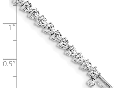 14k White Gold Bracelets Style X2839WAAA - Classique Jewelry Inc.