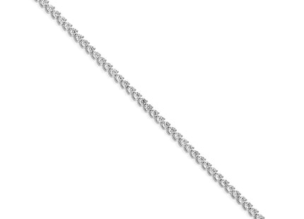 14k White Gold Bracelets Style X2840WA - Classique Jewelry Inc.