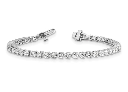 14k White Gold Bracelets Style X2840WAA - Classique Jewelry Inc.