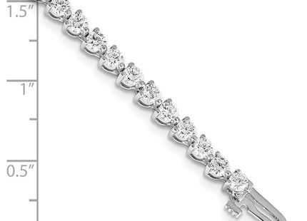 14k White Gold Bracelets Style X2840WVS - Classique Jewelry Inc.
