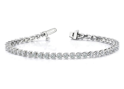 14k White Gold Bracelets Style X2841WAAA - Classique Jewelry Inc.