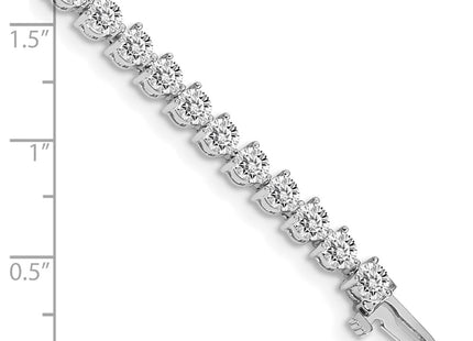 14k White Gold Bracelets Style X2842WVS - Classique Jewelry Inc.