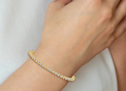 14k Yellow Gold Bracelets Style X2843VS - Classique Jewelry Inc.