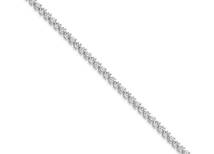 14k White Gold Bracelets Style X2843WVS - Classique Jewelry Inc.