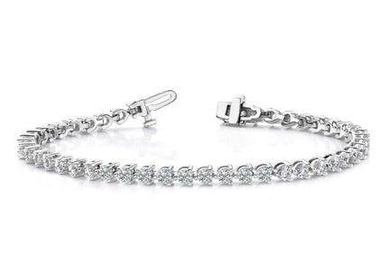 14k White Gold Bracelets Style X2843WVS - Classique Jewelry Inc.