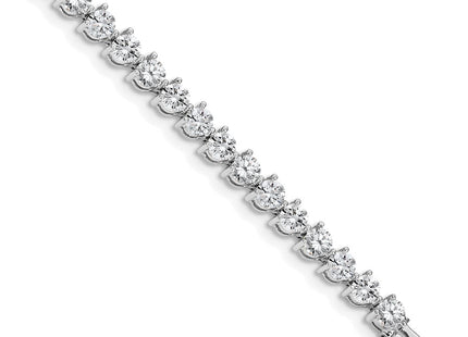 14k White Gold Bracelets Style X2843WVS - Classique Jewelry Inc.