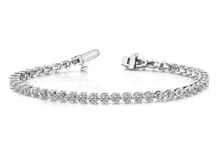14k White Gold Bracelets Style X2844WA - Classique Jewelry Inc.
