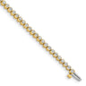 14k Complete 2.13 carat Round VS Diamond 2-prong Tennis Bracelet