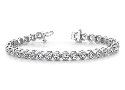 14k White Gold Bracelets Style X2896WA - Classique Jewelry Inc.