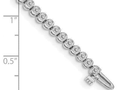 14k White Gold Bracelets Style X2896WVS - Classique Jewelry Inc.