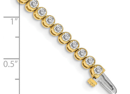 14k Yellow Gold Bracelets Style X2898AA - Classique Jewelry Inc.