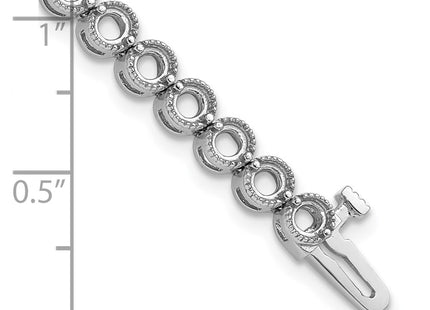 14k White Gold Bracelets Style X2901W - Classique Jewelry Inc.