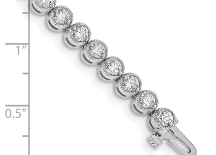 14k White Gold Bracelets Style X2901WAAA - Classique Jewelry Inc.