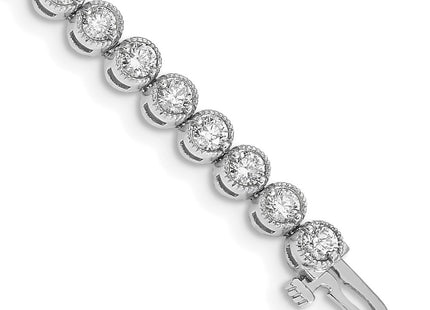14k White Gold Bracelets Style X2901WAAA - Classique Jewelry Inc.