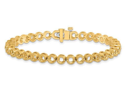 14k Yellow Gold Bracelets Style X2902 - Classique Jewelry Inc.