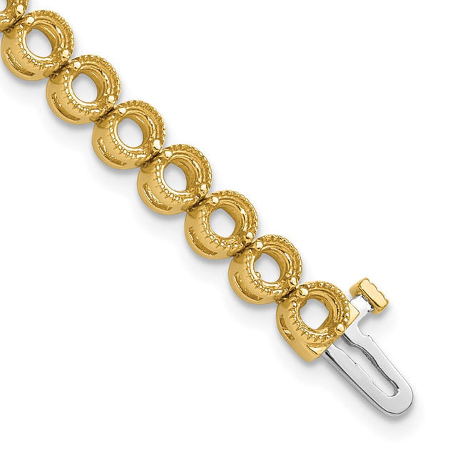 14k Yellow Gold Bracelets Style X2902 - Classique Jewelry Inc.