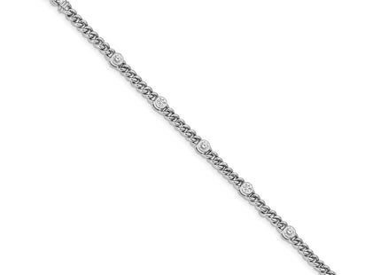 14k White Gold Bracelets Style X2959WVS - Classique Jewelry Inc.