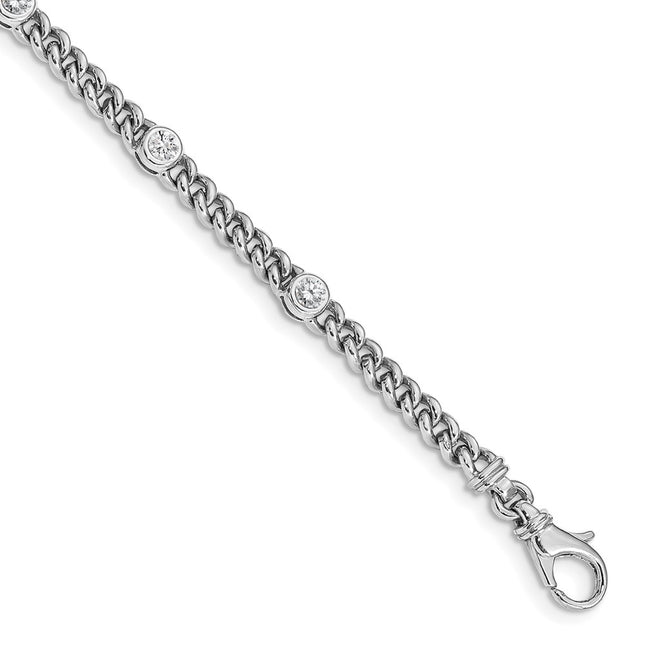 14k White Gold Bracelets Style X2959WAAA - Classique Jewelry Inc.