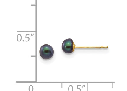 14k Yellow Gold Earrings Style X30BB - Classique Jewelry Inc.