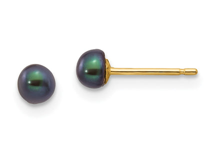14k Yellow Gold Earrings Style X30BB - Classique Jewelry Inc.