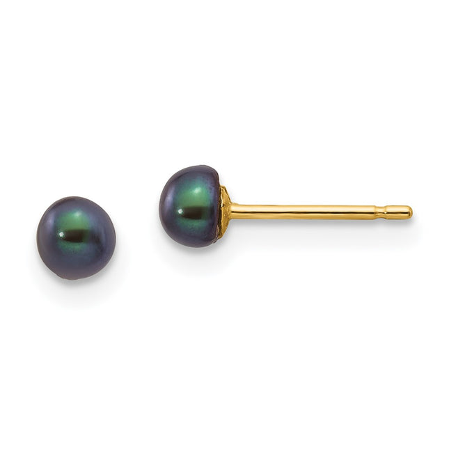 14k Yellow Gold Earrings Style X30BB - Classique Jewelry Inc.